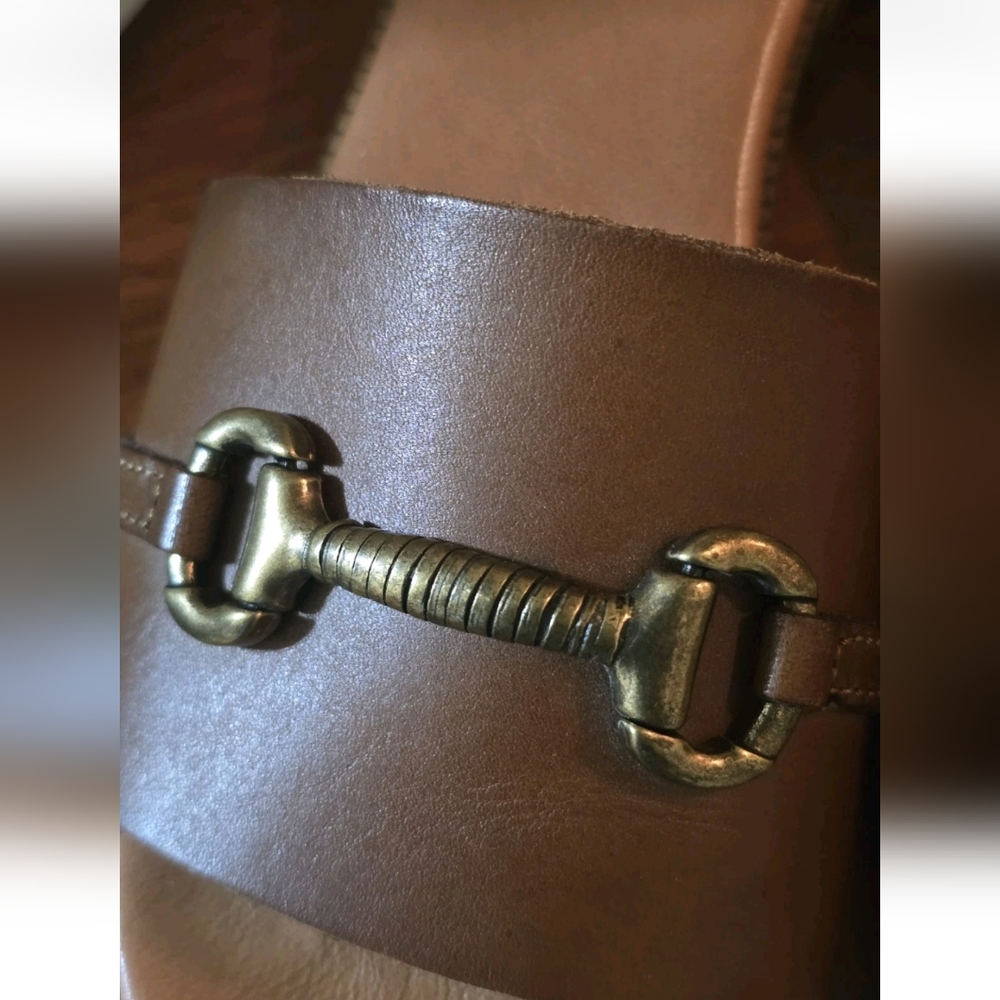 Penelope Chilvers Salamanca Leather Horsebit Slides Brown EU 38 US 7.5 - Picture 11 of 11